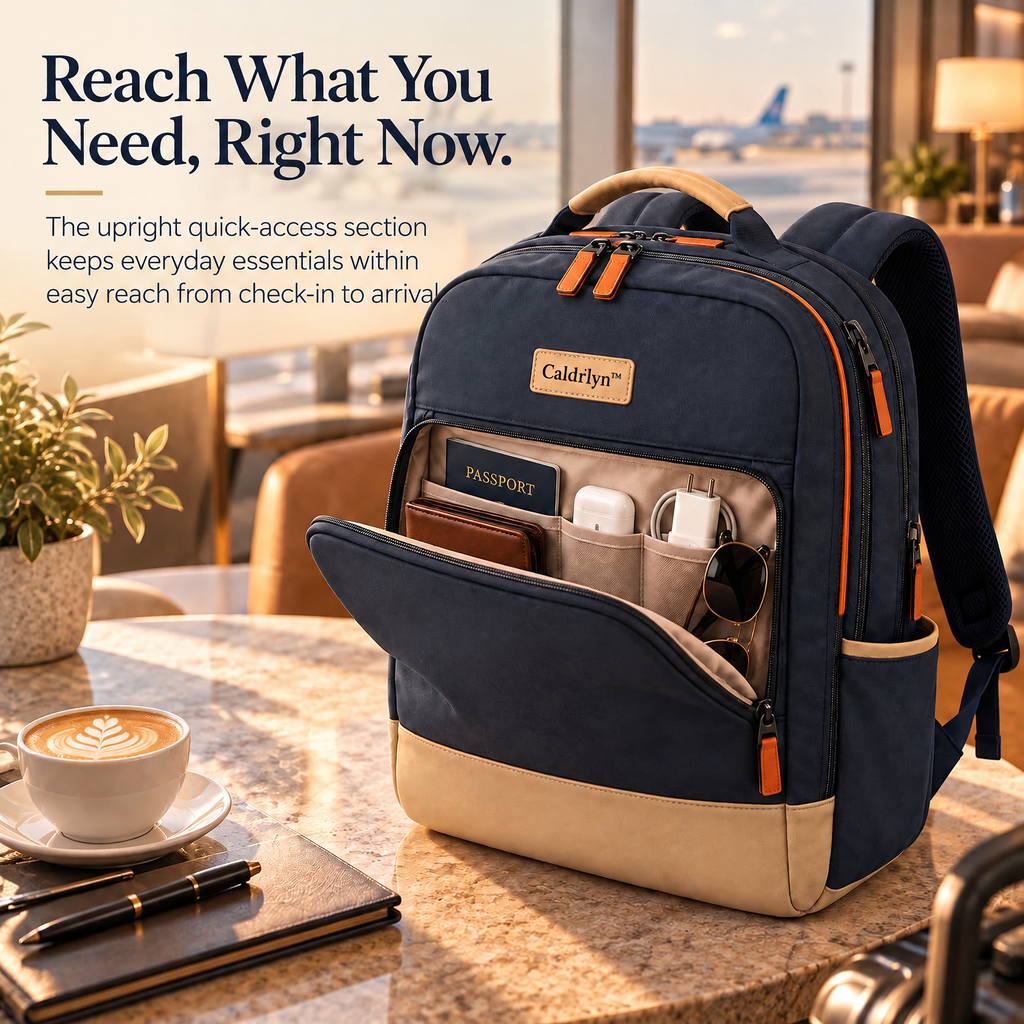 Caldrlyn™ Convertible Split-Access Travel Backpack for Work, Weekends & Everyday Carry