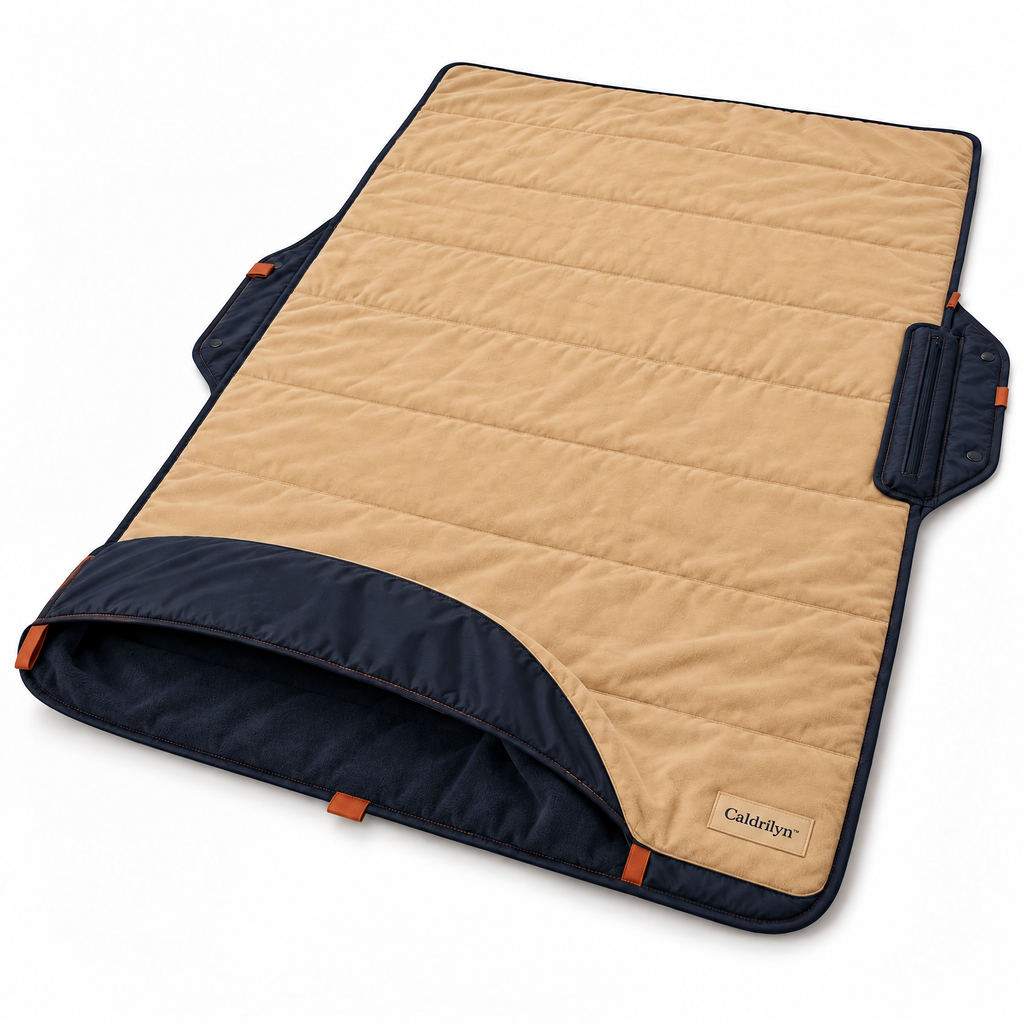 Caldrlyn™ Convertible Road Trip Blanket with Foot Pocket, Seat Wrap and Tailgate Mat