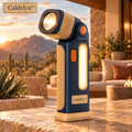 Caldrlyn™ Pivot-Head Pocket Flashlight with Side Glow and Flat-Base Stand