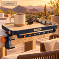 Caldrlyn™ Convertible Clamp-On Outdoor Utility Shelf with Gear Rail and Fold-Flat Carry Design