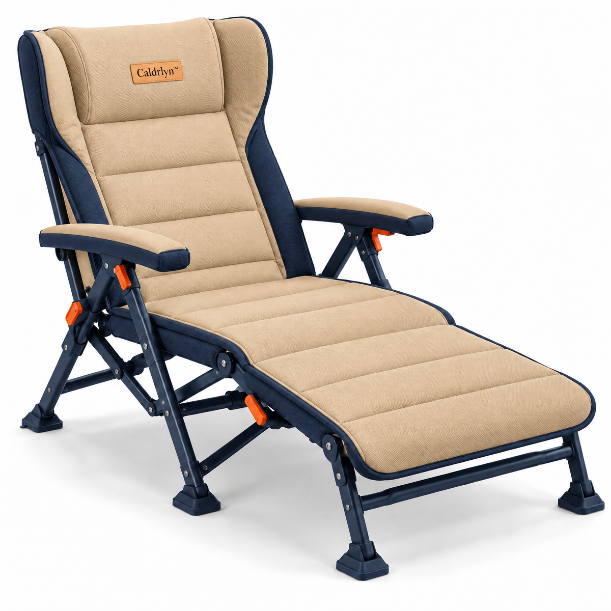 Caldrlyn™ Convertible Outdoor Chaise with Sliding Leg Deck and Adjustable Wraparound Recline