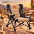 Caldrlyn™ Dual-Posture Folding Camp Chair with Adjustable Lounge Frame and Supportive Wraparound Backrest